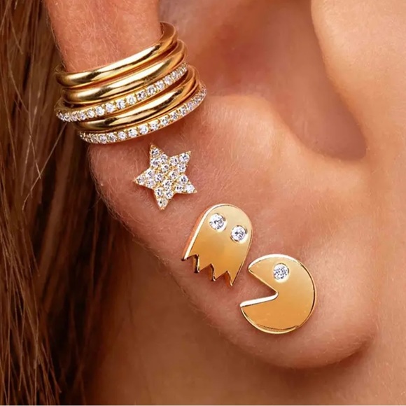 Just Dropped! Pac Man Earring Set